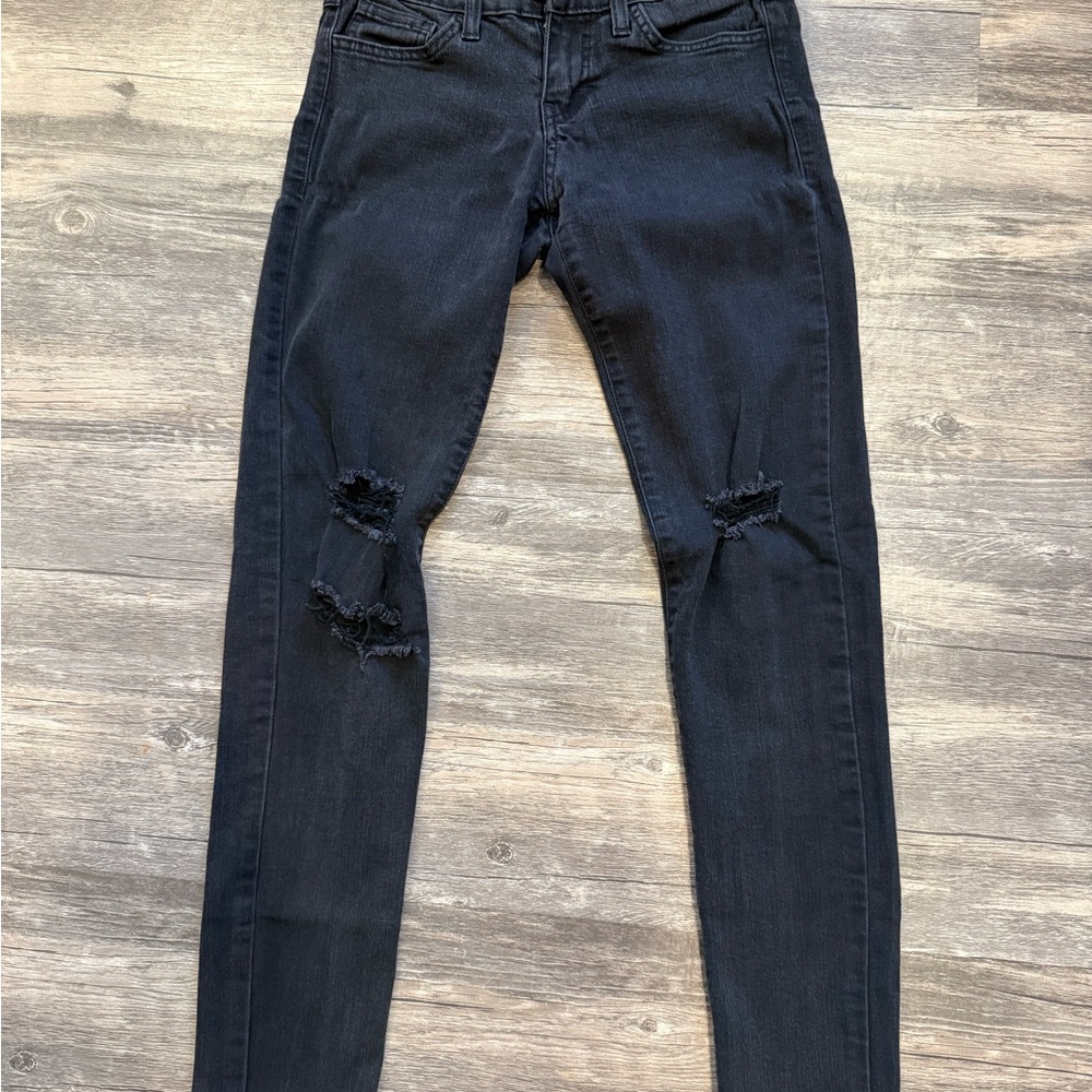 Flying Monkey Black Ripped Skinny Jeans size 25